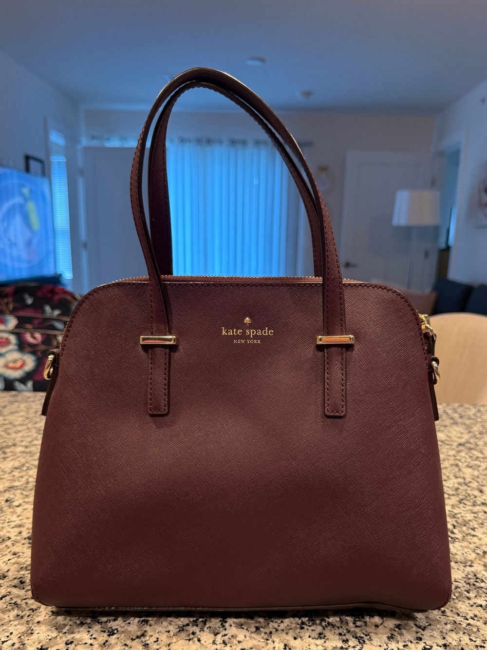 kate spade Burgundy Dome Satchel